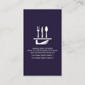 Creative Waiter Tuxedo Serviertuch Visitenkarte (Rückseite)