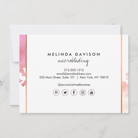 Creative Wasserfarbe Augenbrauen Mikroblading Gesc (Rückseite)