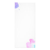 Creative Watercolor Eyelashes Blau Werbekarte (Hinten)