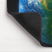 Creative Watermelon Planet Floating in Space. Mousepad (Ecke)