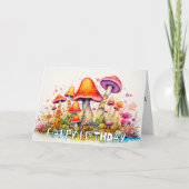 Creative Wild Retro Pilz-Art Karte (Vorderseite)