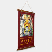 Creative Wildlife African Lion Travel Africa Wandteppich Mit Holzrahmen (Gewinkelt)