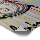 Creative Woman Psychedelic Art Graffiti Poster (Ecke)