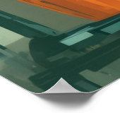 Creative Writer in Busy Office Poster (Ecke)