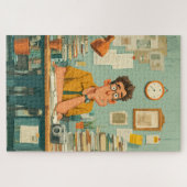 Creative Writer in Busy Office Puzzle (Horizontal)