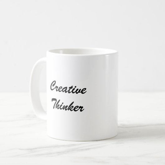 Creative Writer Kaffeetasse (Vorderseite Links)