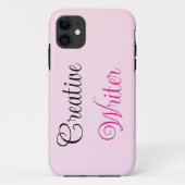 Creative Writer Pastel Pink Case-Mate iPhone Hülle (Rückseite)