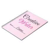 Creative Writer Pastel Pink Notizblock (Linke Seite)