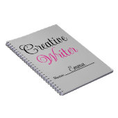 Creative Writer Pastel Pink Notizblock (Rechte Seite)