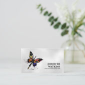 Creative Writing - Fountain Ink Pen Butterfly Visitenkarte (Stehend Vorderseite)