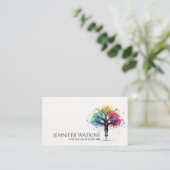 Creative Writing - Fountain Ink Tree Visitenkarte (Stehend Vorderseite)