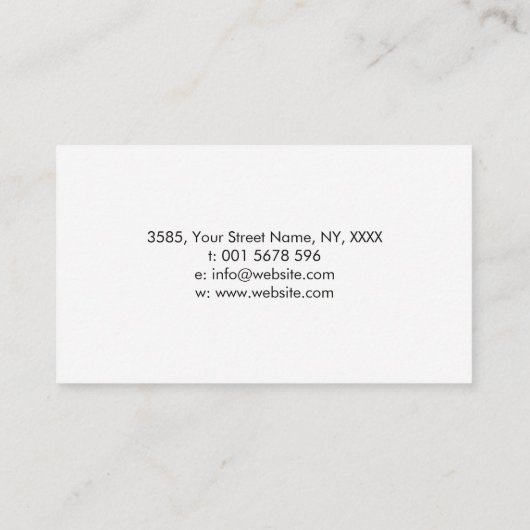 Creative Writing - Fountain Tinte Pen Visitenkarte (Rückseite)