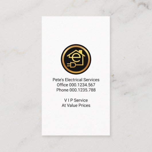 Creative Yellow Bulb Flash Light Visitenkarte (Rückseite)