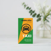 Creative Yellow Searchlight Bold Taxi Visitenkarte (Stehend Vorderseite)
