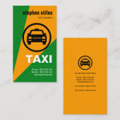 Creative Yellow Searchlight Bold Taxi Visitenkarte (Vorne/Hinten)