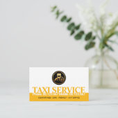 Creative Yellow Taxi-Fahrer Visitenkarte (Stehend Vorderseite)
