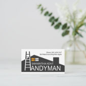 Creative Zuhause Gebäude Dachdeckerleiter Visitenkarte (Stehend Vorderseite)