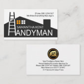 Creative Zuhause Gebäude Dachdeckerleiter Visitenkarte (Vorne/Hinten)