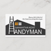 Creative Zuhause Gebäude Dachdeckerleiter Visitenkarte (Vorderseite)