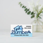 Creative Zuhause Plumber Pipes Visitenkarte (Stehend Vorderseite)