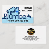 Creative Zuhause Plumber Pipes Visitenkarte (Vorne/Hinten)