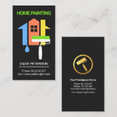 Creative Zuhause Roller Brush House Painter Visitenkarte (Vorne/Hinten)