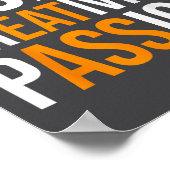 Creativity On Shirt Sarcastic Funny Motivation  Poster (Ecke)