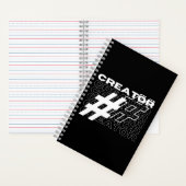 Creator Hashtag Typografie Notizblock (Innen)