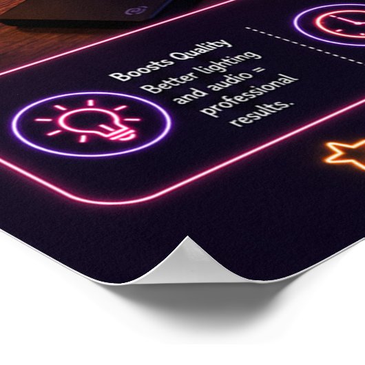 Creator Setup Essentials Neon Poster | (Ecke)