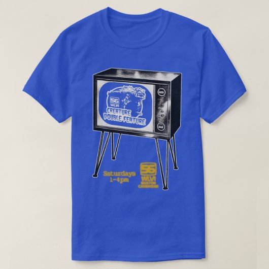 Creature Double Feature TV WLVI 56 Boston T-Shirt (Design vorne)