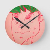 Creature Features Animation  Runde Wanduhr (Vorderseite)