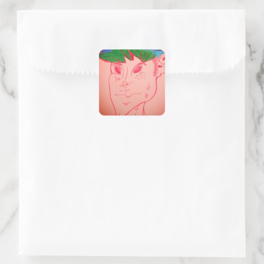 Creature Features Animation Square Stickers (Tasche)