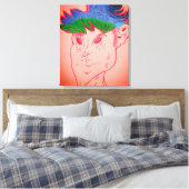 Creature Features Animation Stretched Canvas Print Leinwanddruck (Insitu (Schlafzimmer))