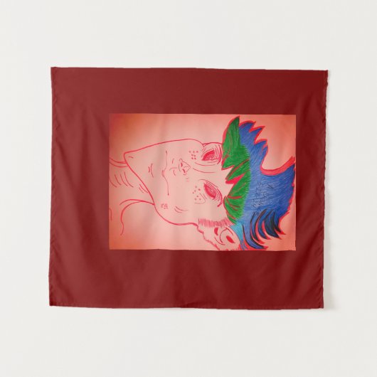 Creature Features Animation Tapestry Wandteppich (Vorderseite (Horizontal))