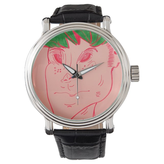 Creature Features Animations Vintage-Uhr Armbanduhr (Vorderseite)