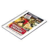 Creature Monster Vintage Style Movie Poster Notizblock (Linke Seite)