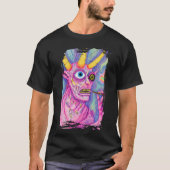 Creature with horns and something in its mouth T-Shirt (Vorderseite)