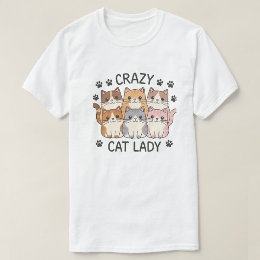 creazy cat lady T-Shirt (Design vorne)