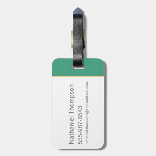 Credence Barebone-Zeichen Grafik Gepäckanhänger (Rückseite vertikal)