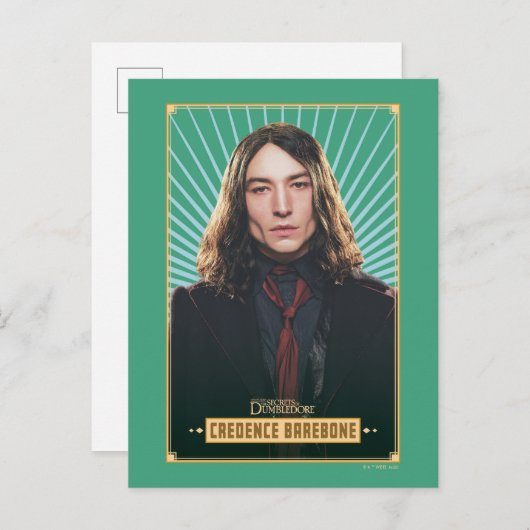 Credence Barebone-Zeichen Grafik Postkarte (Vorne/Hinten)