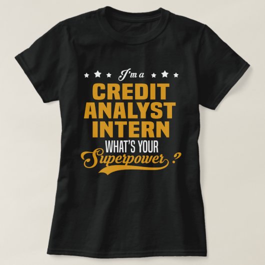 Credit Analyst Intern T-Shirt (Design vorne)