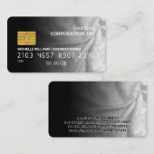 Credit Card | Elegant Fabric Gradient Visitenkarte (Vorne/Hinten)