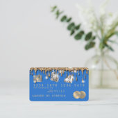 Credit Card Styled Dripping Gold Diamonds Visitenkarte (Stehend Vorderseite)