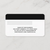 Credit | Debit Card | Computer Hardware Visitenkarte (Rückseite)