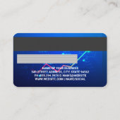Credit | Debit Card | Financials | Stock Charts Visitenkarte (Rückseite)