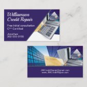 Credit Repair Financial Management Finance Visitenkarte (Vorne/Hinten)