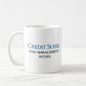 Credit Suisse Risk Management Intern Kaffeetasse (Links)