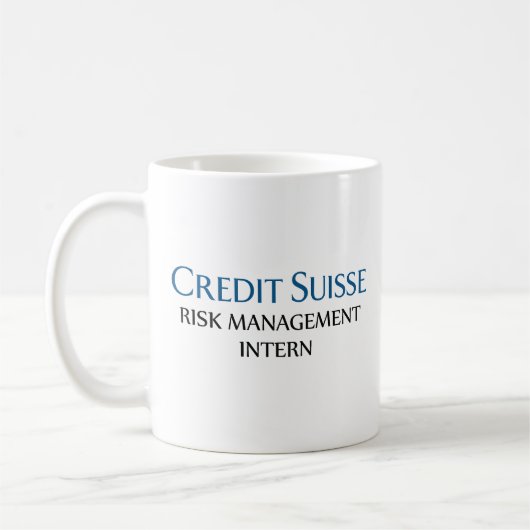 Credit Suisse Risk Management Intern Kaffeetasse (Links)