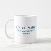 Credit Suisse Risk Management Intern Kaffeetasse (Links)