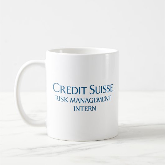 Credit Suisse Risk Management Intern Kaffeetasse (Links)